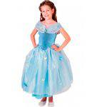 Ficha técnica e caractérísticas do produto Fantasia Cinderela Infantil Luxo Princesas Disney