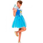 Ficha técnica e caractérísticas do produto Fantasia Cinderela Infantil Princesa Disney - Global Fantasias