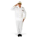 Ficha técnica e caractérísticas do produto Fantasia Comandante Naval Adulto P