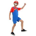 Ficha técnica e caractérísticas do produto Fantasia Curta - Super Mario Bros - Mário - P