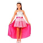 Ficha técnica e caractérísticas do produto Fantasia da Barbie Rock N Royals Infantil Luxo - G / 9 - 12