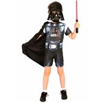 Ficha técnica e caractérísticas do produto Fantasia Darth Vader Infantil Curta Star Wars - G