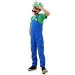 Ficha técnica e caractérísticas do produto Fantasia de Luxo - Super Mario Bros - Luigi - P