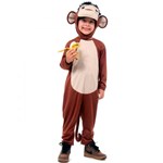 Ficha técnica e caractérísticas do produto Fantasia de Macaco Infantil Animais Completa com Capuz - Sulamericana