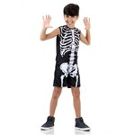 Ficha técnica e caractérísticas do produto Fantasia Esqueleto Infantil Super Pop - Halloween P