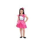 Ficha técnica e caractérísticas do produto Fantasia Hello Kitty Infantil G