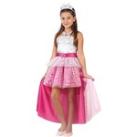 Ficha técnica e caractérísticas do produto Fantasia Infantil Barbie Rock In Royals Luxo - Sulamericana Fantasias