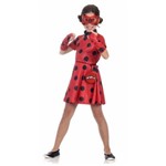Fantasia Infantil Ladybug Miraculous Vestido M 6 a 8 Anos Sula