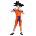 Fantasia Infantil Sulamericana Pop Goku Dragon Ball Laranja/Azul G