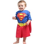 Ficha técnica e caractérísticas do produto Fantasia Infantil Superman Sulamericana com Cinto e Capa - Tamanho G - 3 Anos