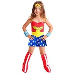 Fantasia Infantil Wonder Woman STD - Mulher Maravilha