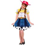Fantasia Jessie Toy Story 3 Disney Vestido Infantil com Chapéu
