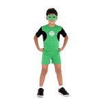 Fantasia Lanterna Verde Infantil Curto
