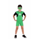 Ficha técnica e caractérísticas do produto Fantasia Lanterna Verde Pop com Máscara Clássico