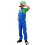 Ficha técnica e caractérísticas do produto Fantasia Luigi Infantil Luxo - Super Mario - G