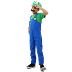 Ficha técnica e caractérísticas do produto Fantasia Luigi Infantil Luxo - Super Mario - P
