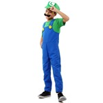 Ficha técnica e caractérísticas do produto Fantasia Luigi Infantil Luxo - Super Mario P