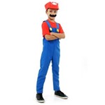 Ficha técnica e caractérísticas do produto Fantasia Mario Bros Infantil Luxo - Super Mario G - G