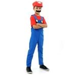 Ficha técnica e caractérísticas do produto Fantasia Mario Bros Infantil Luxo - Super Mario P
