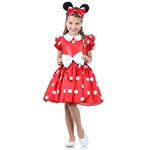 Ficha técnica e caractérísticas do produto Fantasia Minnie Disney Infantil Vermelha M