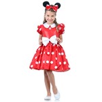 Ficha técnica e caractérísticas do produto Fantasia Minnie Vermelha Infantil - Disney P