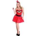 Ficha técnica e caractérísticas do produto Fantasia Passaro Vermelho Angry Birds Adulto - Heat Girls PP