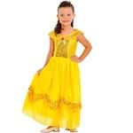 Ficha técnica e caractérísticas do produto Fantasia Princesa Dourada Infantil Sulamericana P 4