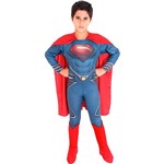 Ficha técnica e caractérísticas do produto Fantasia Superman - Homem de Aço Luxo - Sulamericana