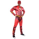 Ficha técnica e caractérísticas do produto Fantasia The Flash Adulto - Liga da Justiça - Vermelho