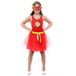 Ficha técnica e caractérísticas do produto Fantasia The Flash Feminino Infantil - Dress Up P