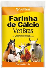 Ficha técnica e caractérísticas do produto Farinha de Cálcio 1 Kg Vetbrás - Vetbras