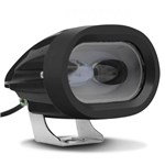 Ficha técnica e caractérísticas do produto Farol De Milha Moto LED Universal Auxiliar De Neblina 40W 12V Retangular Preto Lente Cristal