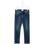 Ficha técnica e caractérísticas do produto Fendi Kids Calça Jeans Reta - Azul