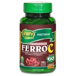 Ficha técnica e caractérísticas do produto Ferro + Vitamina C 500mg 60 cápsulas Unilife