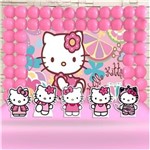 Ficha técnica e caractérísticas do produto Festa Aniversario Hello Kitty Decoração Cenario Kit Ouro