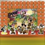 Ficha técnica e caractérísticas do produto Festa Aniversário Mickey Safari Decoração Cenários Kit Ouro