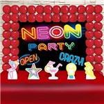 Ficha técnica e caractérísticas do produto Festa Aniversário Neon Party Decoração Cenários Kit Ouro