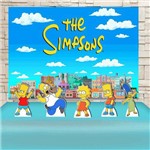 Festa Aniversário os Simpsons Decoração Kit Prata Cenários