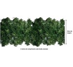 Ficha técnica e caractérísticas do produto Festão Aramado Verde 2 Metros X 35cm 130 Galhos 10 Unidades Magizi