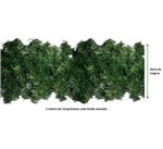 Ficha técnica e caractérísticas do produto Kit Festão Aramado Verde 2 Metros X 35cm 130 Galhos 5 Unidades Magizi