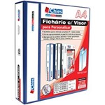 Ficha técnica e caractérísticas do produto Fichário 4 Argolas A4 Lombada 6.0 Chies - Azul