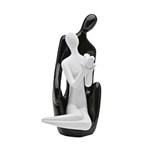 Ficha técnica e caractérísticas do produto Figurino de Casal Sentados Black And White