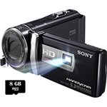Filmadora Full HD Sony HDR-PJ200 30x Zoom Óptico Projetor Integrado Cartão de 8GB