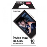 Ficha técnica e caractérísticas do produto Filme Instax Mini Black - Filmeblack10 - Fujifilm