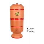 Ficha técnica e caractérísticas do produto Filtro De Barro 08 Litros 2 Velas
