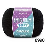 Ficha técnica e caractérísticas do produto Fio Amigurumi Soft Circulo - Cor: 8990 Preto - Círculo