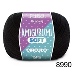 Ficha técnica e caractérísticas do produto Fio Amigurumi Soft Circulo - Cor: 8990 Preto