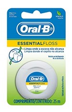 Ficha técnica e caractérísticas do produto Fio Dental Oral-B Essential Floss Encerado Menta, 25 M