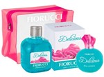 Fiorucci Delicious Perfume Feminino Deo Colônia - 100ml + Sabonete Líquido 350ml + Necessaire