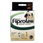 Ficha técnica e caractérísticas do produto Fiprolex Drop Spot Antipulgas e Carrapatos Cães 11 a 20kg (1,34ml) - Ceva